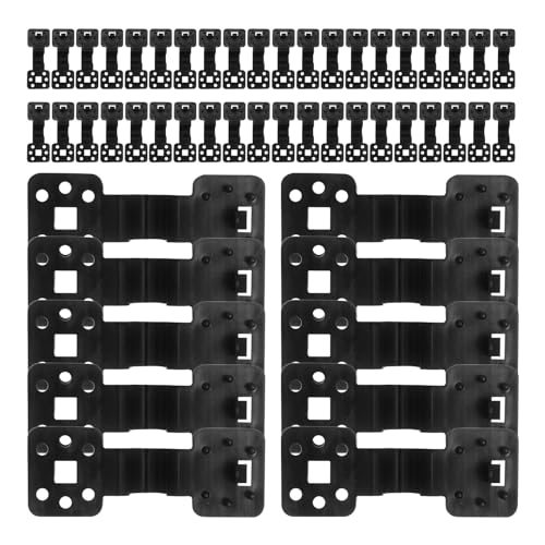 Laxreheye - Sujetadores de bloqueo para tela de sombreado (100 piezas de clips para red antipájaros y red de solar), accesorios delanteros reutilizables para tienda de campaña, granja, jardín al aire