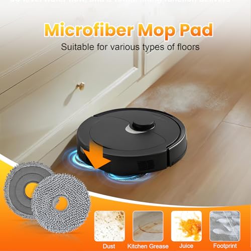 Image of 26 Pack Replacement Accessories for Roborock Q Revo Robot Vacuum | 【Not for Qrevo S /Pro /Plus /MaxV】2 Main Brush 6 Side Brush 4 HEPA Filter 6 Mop Pads 6 Dust Bags 1 Cleaning Brush 1 Screwdriver