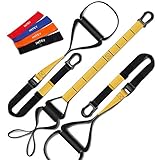 INTEY Suspension Training, Bande Elastiche Fitness Incluso Ancoraggio Porta, Cinghie di Maniglie...