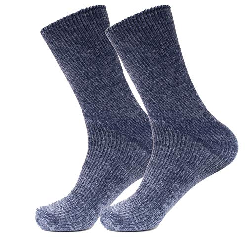 Image of BambooMN Women's Extra Thick Cozy Winter Home Slipper Socks - 2 Pair Packs