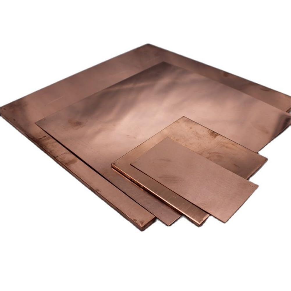1 Stück Kupfermetallfolie, elektrische Leitfähigkeit, T2-Kupferdekorationsplatte for die Architekturindustrie(250 * 250 * 4MM)