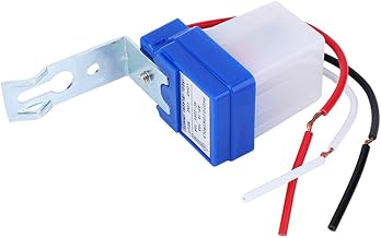 2 pcs interruptor de controle de luz interruptores de luz de parede photoswitch interruptor de sensor de luz sensor de controle de luz ao ar livre automático com fotocélula(AS-10A-220V)