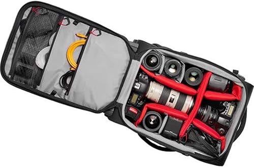 Miniatura 3 de Manfrotto Reloader Air-55 Pro Light Camera Roller Bag para videocámaras, DSLR, cámaras reflejas profesionales, capacidad para hasta 2 cuerpos de