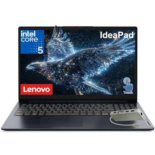 Image of Lenovo 2026 Laptop Computer for Home Business, Intel Core i5-1335U up to 4.60 GHz, 24GB RAM, 1TB PCIe SSD, 15.6 inch Touchscreen, WiFi 6, HUB Docking Station, Long Battery Life, Windows 11 Home