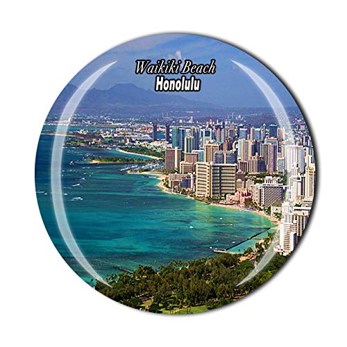 Magnete Frigorifero 3D Hawaii USA – Souvenir Di Viaggio In Cristallo Per Decorazione Casa E Cucina - 2