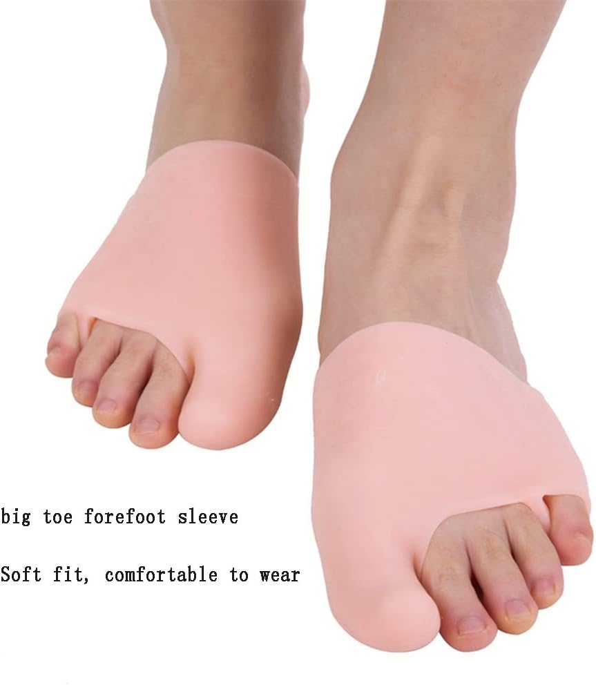 DEAVER Gel Bunion Corrector,Big Toe Valgus Correction Splitter, All-Inclusive Toe Separator Nursing Forefoot Cover Protectors,Straightener Separators