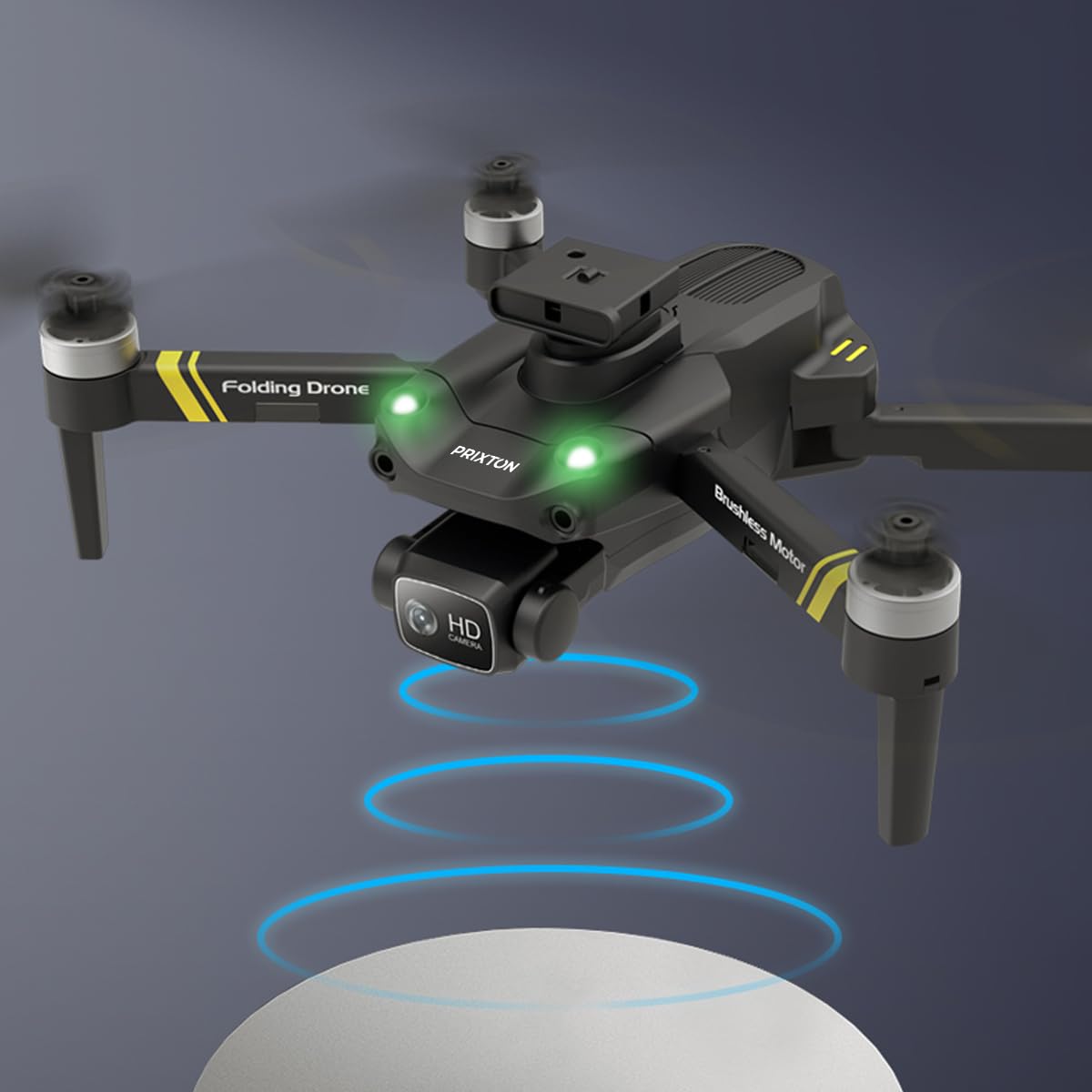 PRIXTON Drone Alpha Pro, Cámara, WiFi, Sensor Anticolisión Multidireccional, Estabilizador óptico (Reacondicionado)
