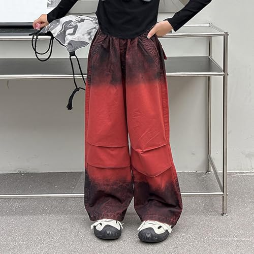 Girls Slim Jeans Big Girls Ribbed Pull On Cargo Stretch Denim Pants Girls Wide Leg Cargo Pants Multi Pocket2