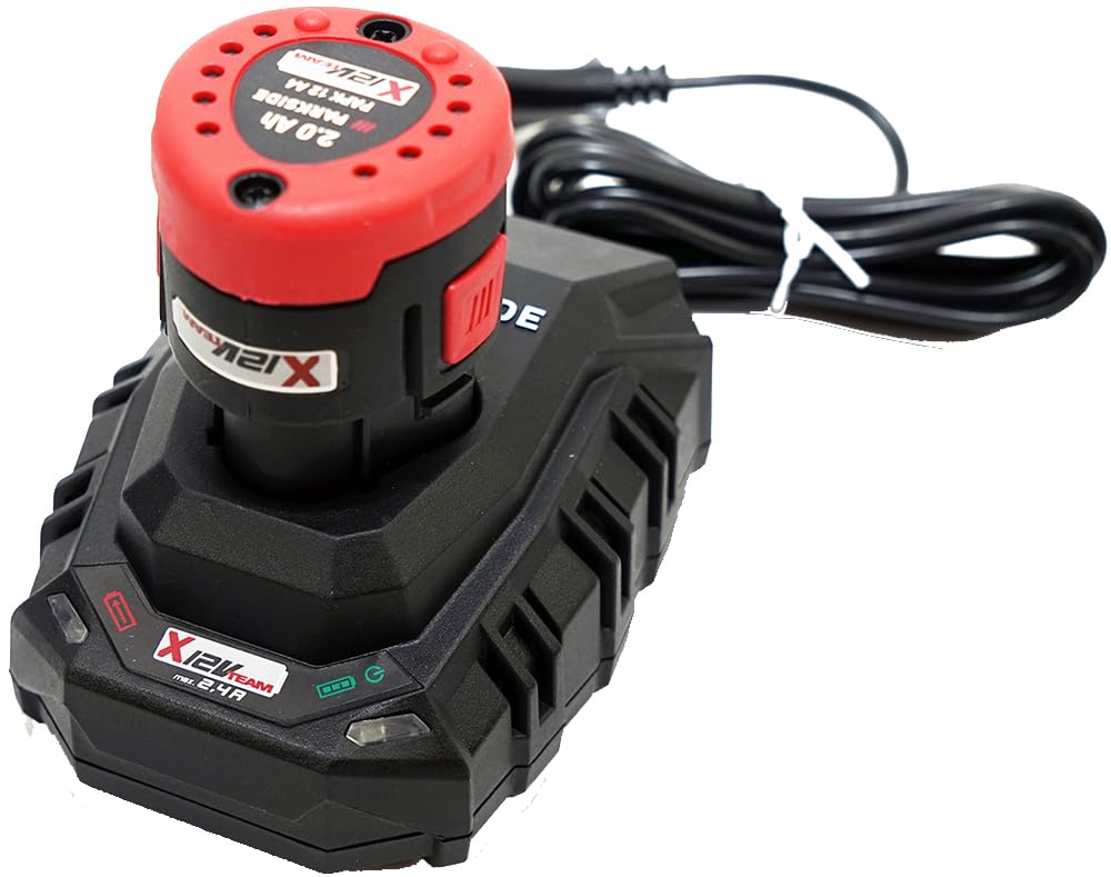 HEADNMORE® Bundle Parkside® - Juego de baterías (12 V, 2 Ah, 2 baterías, 12 A4, 2 Ah, incluye cargador PLGK 12 A3 y llavero HEADNMORE)