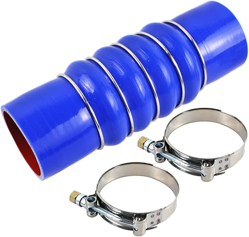 Miniatura 7 de Material de silicona Manguera de refrigerante superior del radiador con abrazaderas compatible con Kenworth Paccar Peterbilt reemplaza a F50-6308