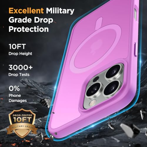 Image of Miracase Magnetic for iPhone 16 Pro Max Case, 6.9 inch, Slim, Lilac Pink