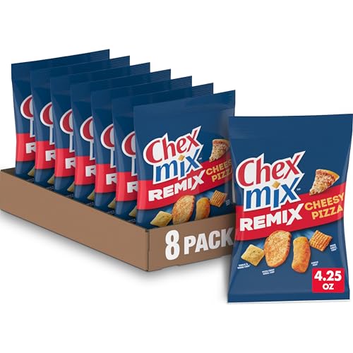 Chex Mix Cheesy Pizza Snack Mix, 4.25 oz, 8 Pack - image 1