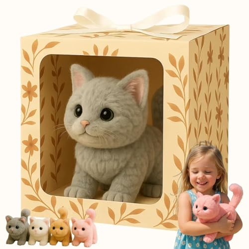 Mon Chat réaliste – Chaton robotique réaliste avec IA, Chat Robot interactif Qui Marche, miaule et remue la Queue, Cadeau de Compagnon pour Enfants et...