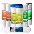 iSpring F7D 1-Year Reverse Osmosis Water Filter Replacement Cartridge Pack for 5-Stage De-ionization RO Water Filter Systems, Fits iSpring RCC1D & RCC1DP, 7 Count (Pack of 1)