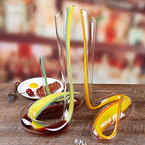 Whisky Karaf Glas Cobra Wijn Karaf, Rode Wijn Slang Vorm Karaf, Wijn Liefhebber Crystal Art Serie Treble Wijn Karaf… - Afbeelding 3