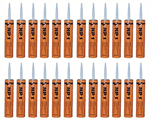 Pack of 24 - MasterSeal NP1 Aluminum Gray Polyurethane Caulk by MasterSeal NP1