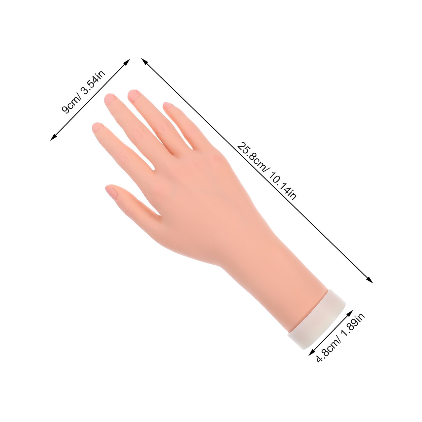 Housoutil Mannequin Main Flexible et Réaliste pour Entraînement Manucure Modèle Artistique et Présentation Bijoux Main Féminine Souple pour Dessin Photo et Affichage Bagues et Bracelets