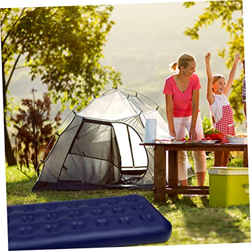 Matelas de camping simple autogonflant confortable matelas gonflable PVC floqué