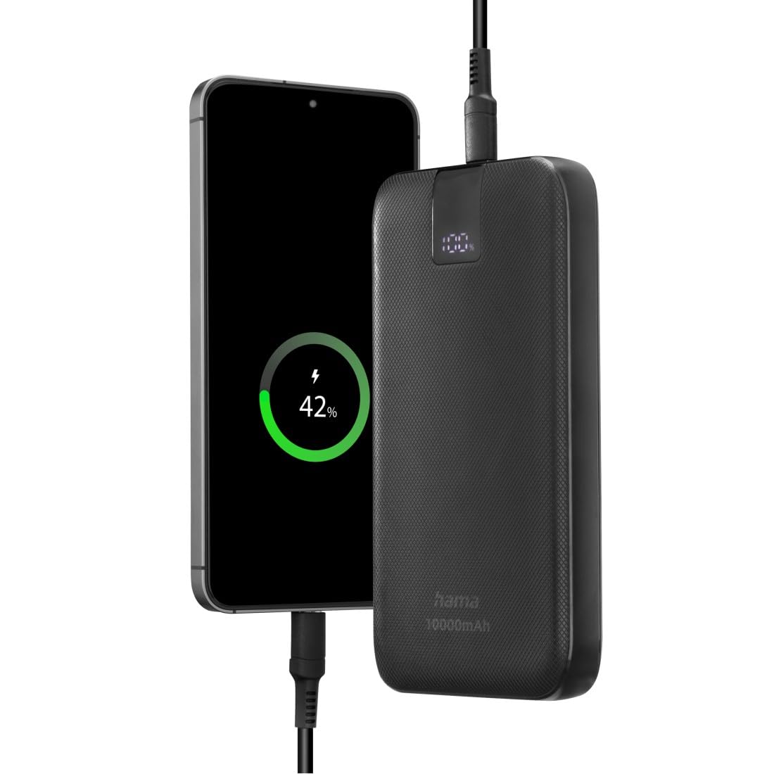 Power Pack "PD 10" 10000 mAh, Uscite: 2x USB-C, USB-A, Ricarica rapida, anth.