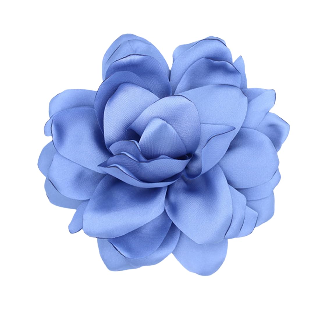 Broches Para Ropa Mujer, Broche De Flor De Rosa, Flores Para Vestidos De Fiesta, Grande, Pinza Para El Pelo, Horquilla Con Flor, Elegante Broche De Solapa Floral Para Boda, Fiesta,Baile(Negro) — view 11