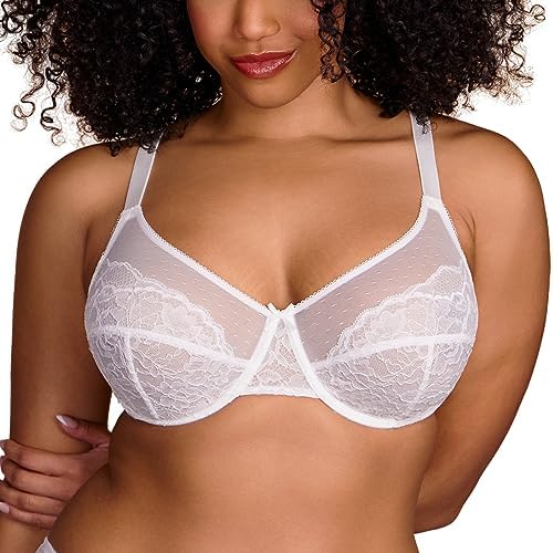 HSIA Minimizer Bras for Women Full Coverage Underwire Bras Plus Size,Lifting Lace Bra for Heavy Breast