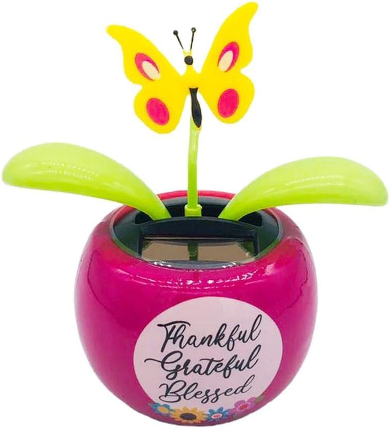 1 Pc Colorful Cute Solar Dancing Flowers, Swing Dancing Flower Insect for Car Decoration