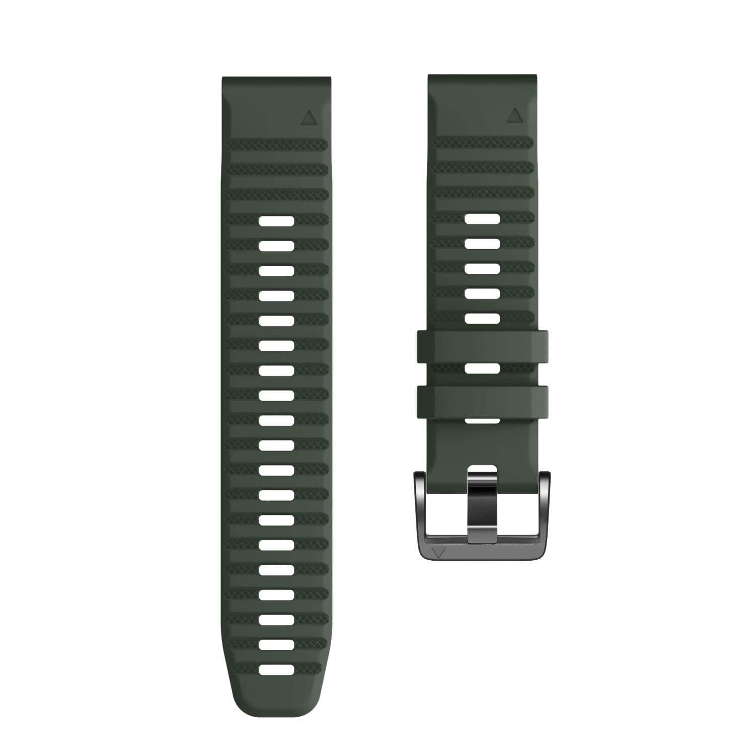 Do zegarka Fenix 8/6X/7X Band 26 mm, łatwy do dopasowania, miękki silikonowy pasek do zegarka, zamiennik do smartwatchy Fenix 5X / Fenix 5X Plus/Fenix 3/Fenix 6X Pro/Descent Descent MK2i