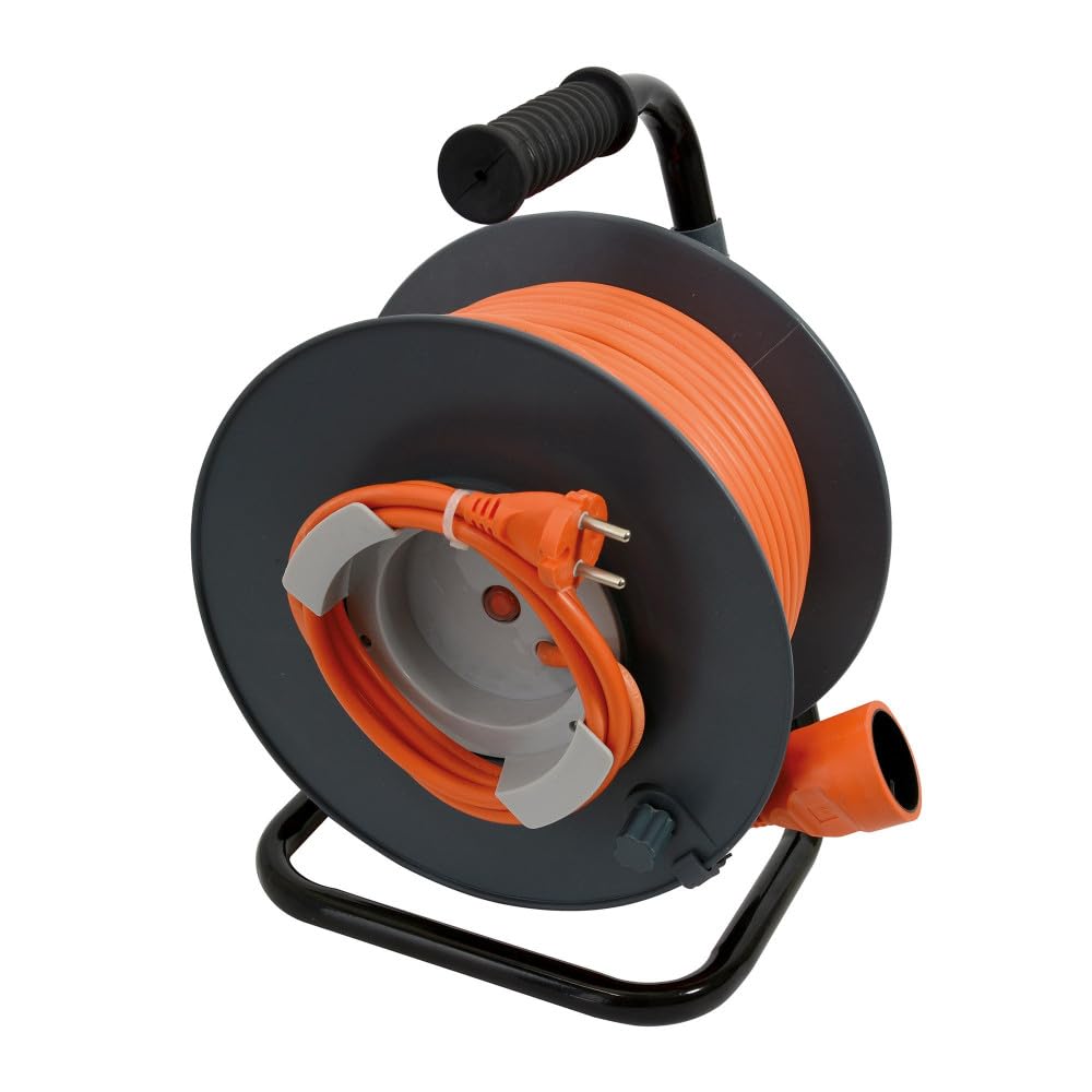 Enrouleur électrique de jardin 40 m, câble 2 x 1,5 mm²