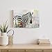 old barn Wild Zebras Canvas Wall Art: Black and White Zebra Picture Wild Animal Artwork Wildlife Painting Print for Bathroom(12x16)