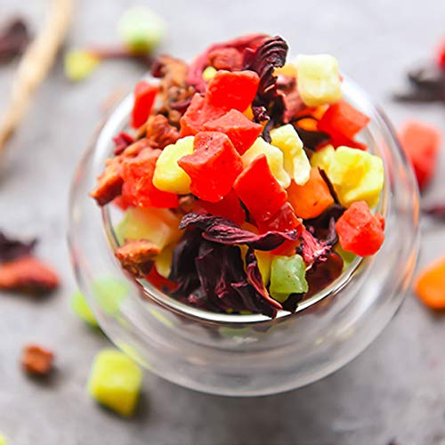 通用 50g-500g Luoshen Flor de Hibisco Té de Grano de Fruta Té perfumado de Comida Fresca y Saludable Hecho a Mano (250g) - Imagen 7