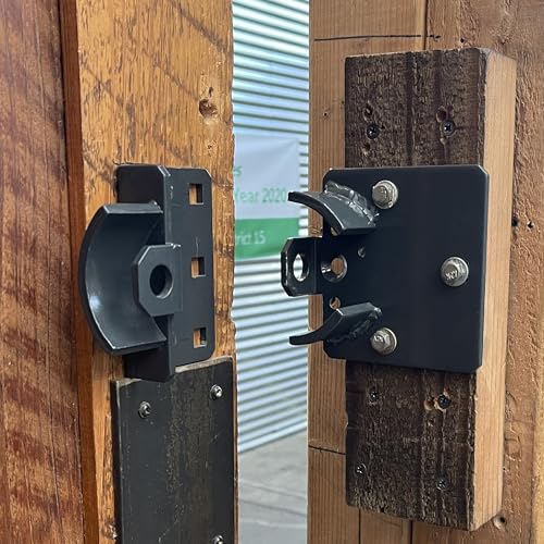 Image of PACLOCK's PL779 Right-Angle Hockey Puck Hasp, Padlock & Keys Not Included, Puck-Mountable w /Extra Security Features, No Backplates