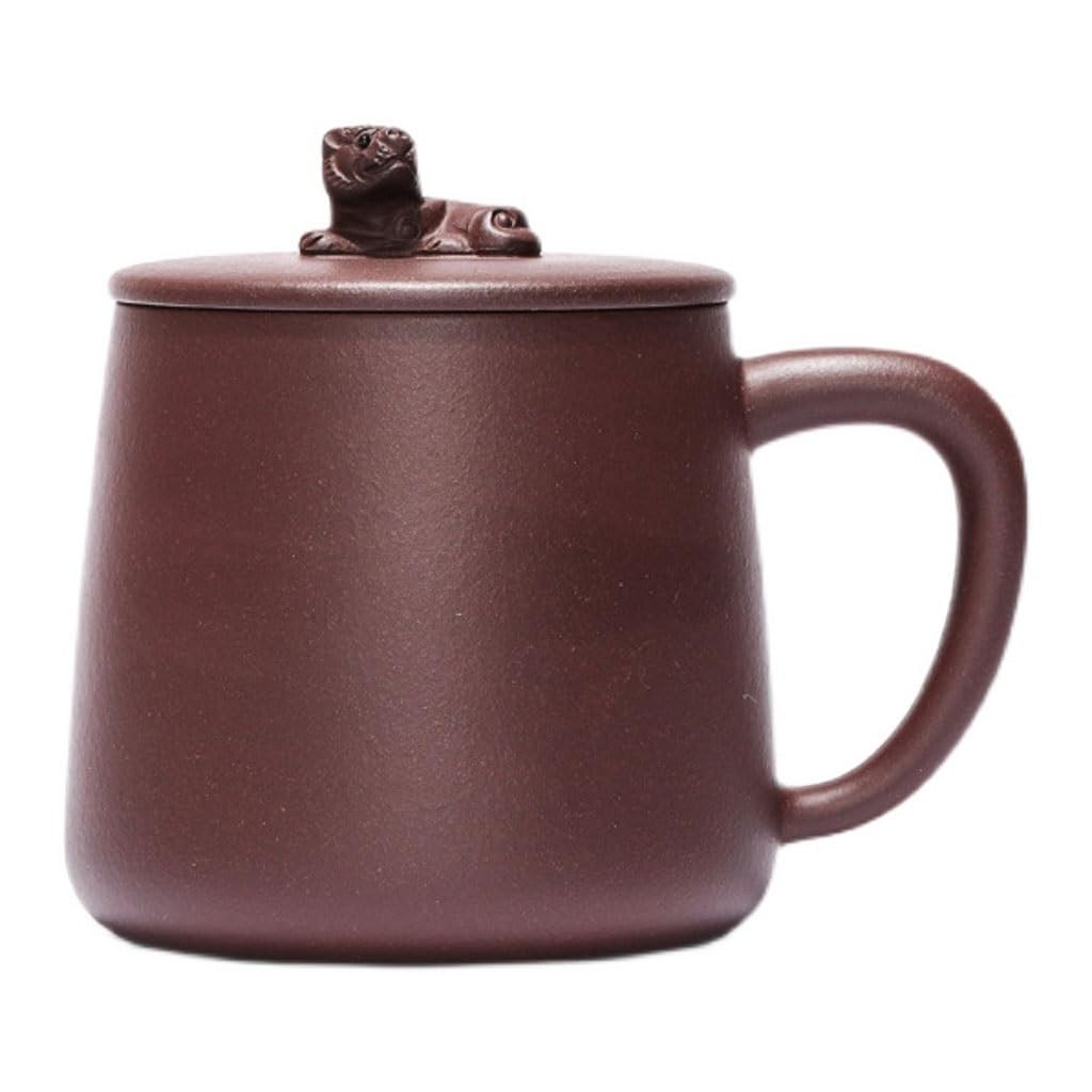 Matcha Filiżanki Biurowy Zestaw Herbaty Fioletowy Piasek Kubek Ręcznie wykonany Kubek do picia herbaty z pokrywką Męski popołudniowa herbata 480 ml Zestaw do herbaty Kubek z zaparzaczem