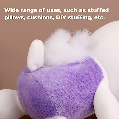 Image of Soft 2.5 Kg Fiber, Racron Polyester Synthetic Cotton Filling for Cushion, Pillow, Teddy Bear, Toy Stuffing (2.5 Kg, Pure Virgin Fiber, White) (Vacuum Packed)