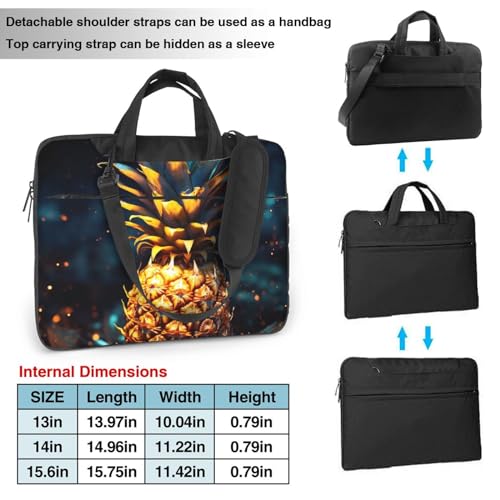 Bolso de hombro para laptop KHiry 14 pulgadas negro miniatura 2
