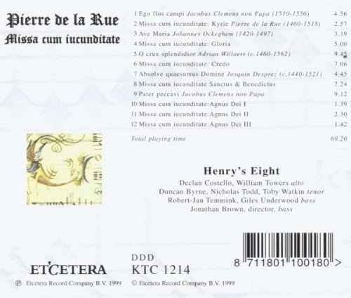 Miniatura 2 de Pierre de la Rue Missa cum iucunditate