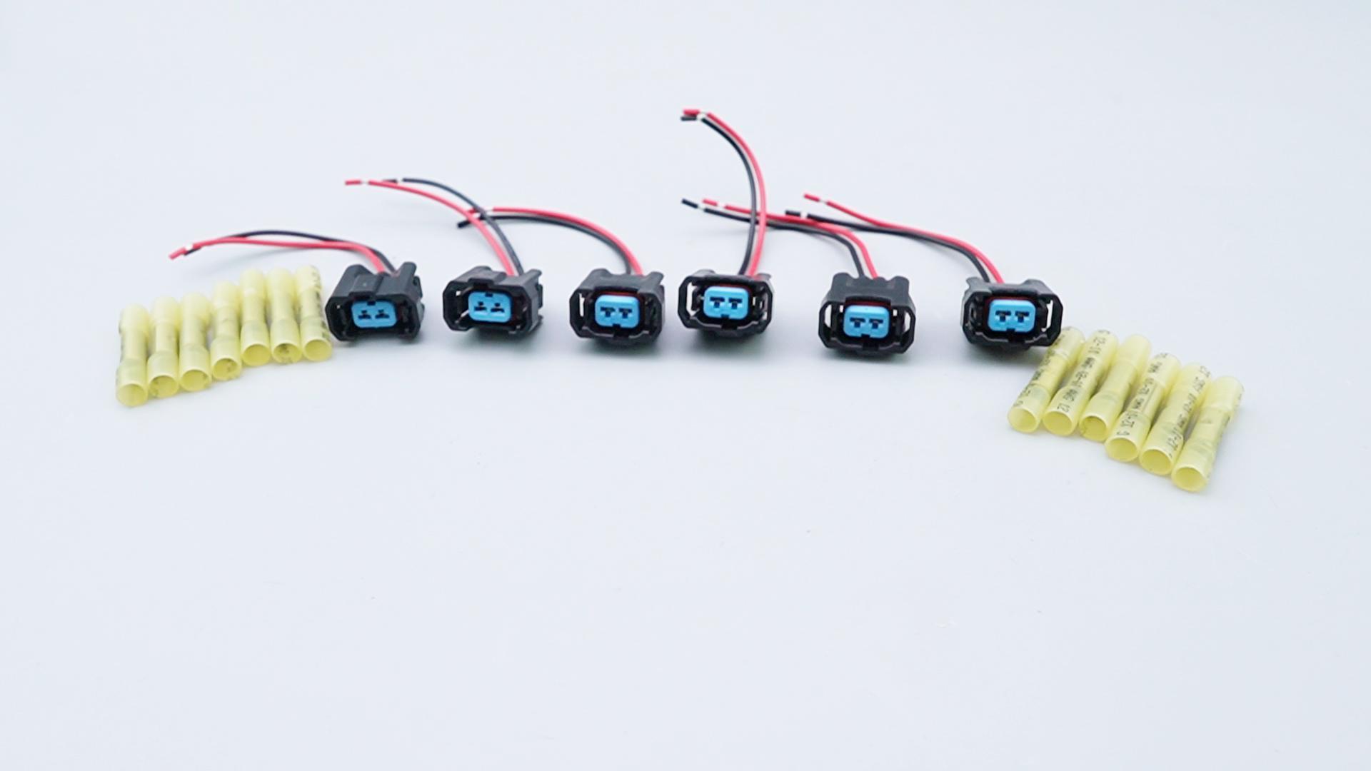Amazon.com: 2Pin Fuel Injector Connector Wiring Harness Fit for