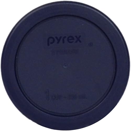 Miniatura 2 de Pyrex Cubierta de plástico redonda azul de 1 taza #7202-PC 2 unidades
