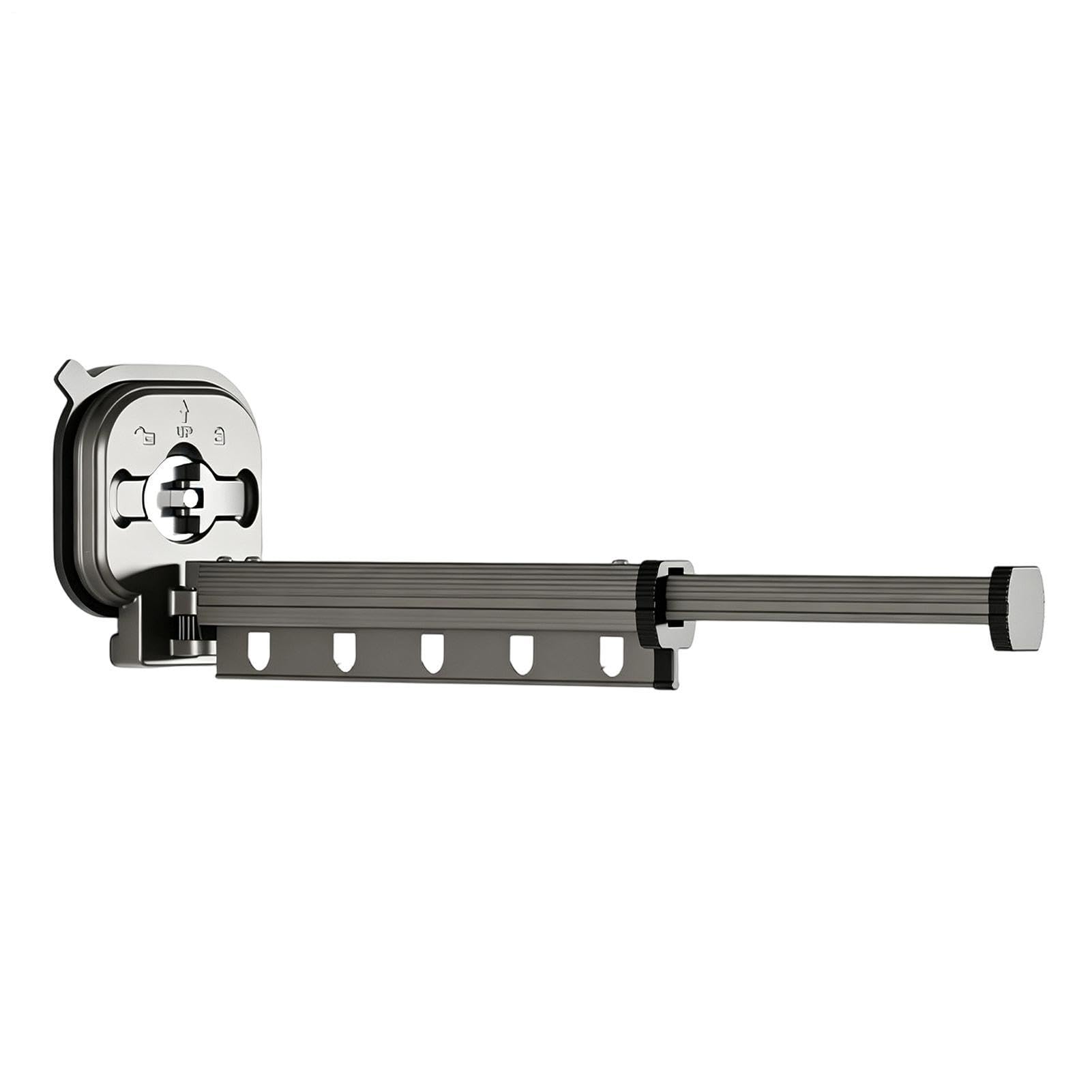 Genérico Tendedero de Ropa Antideslizante Plegable de aleación de Aluminio | Tendedero de ropa portátil de pared Adecuado Para En Salón Baño Apartamento Hotel Viaje Camping Y Negocios