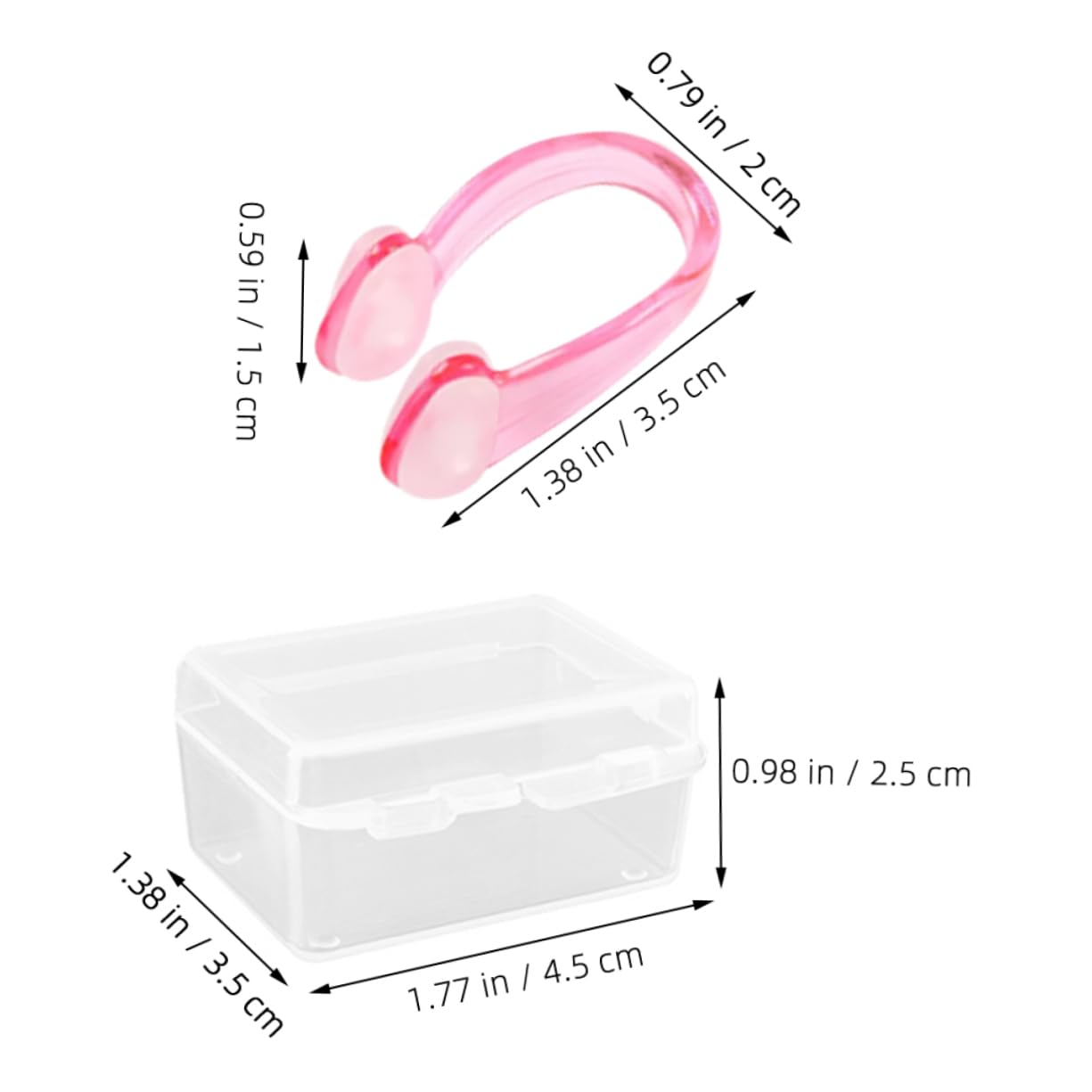 POPETPOP Swim Nose Plugs for Kids Adults 5 Pack Non-Slip Comfortable Swimming Goggles Accessories Nose Clamp for Pool