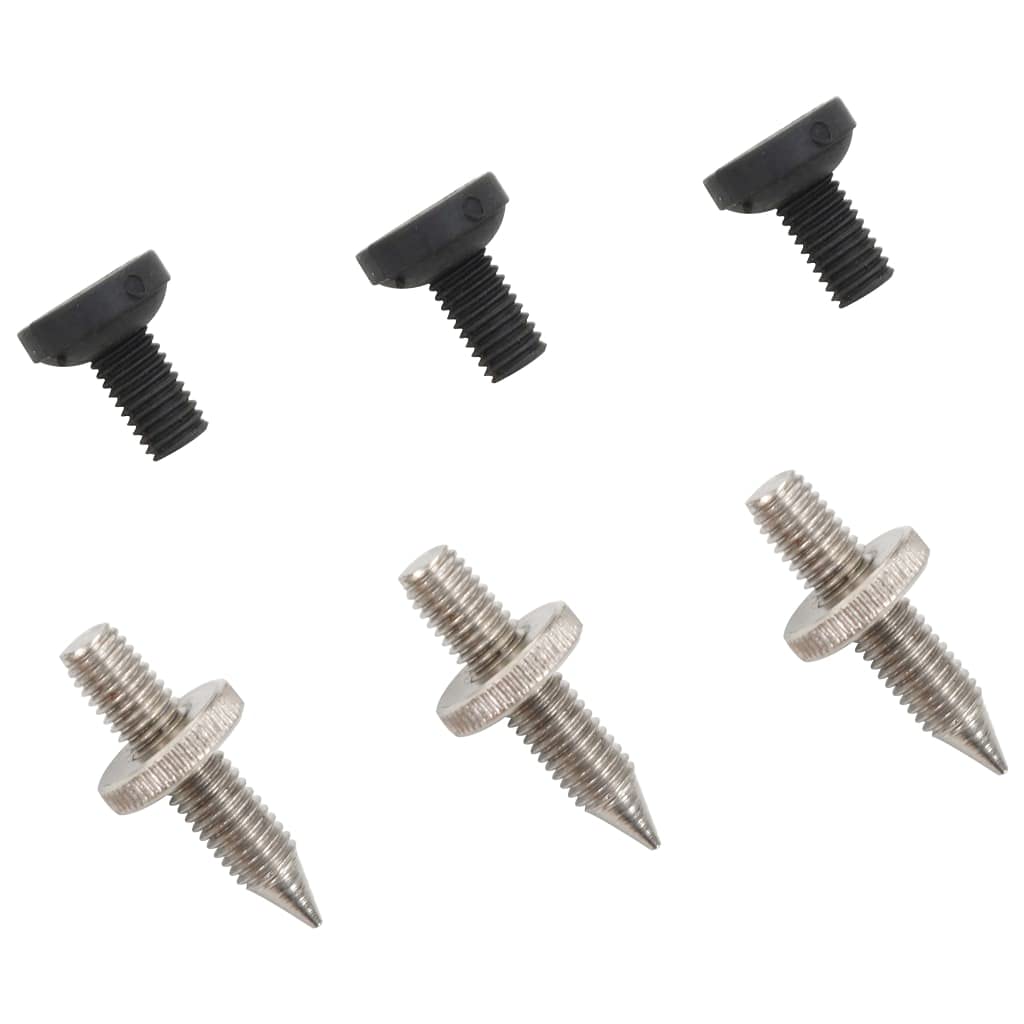 vidaXL 2X Supporti per Casse con Spia da Studio Base Stabile Profilo Basso Triangolari Stand Diffusori Altoparlanti Nero in Acciaio