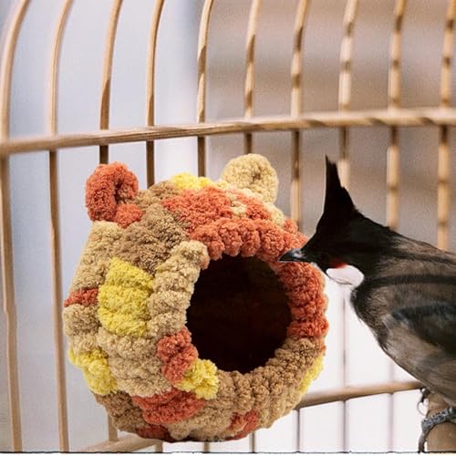 Vogelhaus – Mehrzweck-Vogelnest – atmungsaktives Winter-warmes Papageiennest, Schlafhütte für Sittiche, Sittiche, Sittiche und mehr