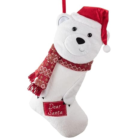 Valery Madelyn Christmas Bear Stocking