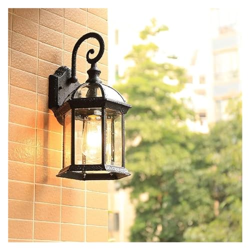 Applique murale LED extérieure lanterne vintage étanche pour luminaire externe de patio