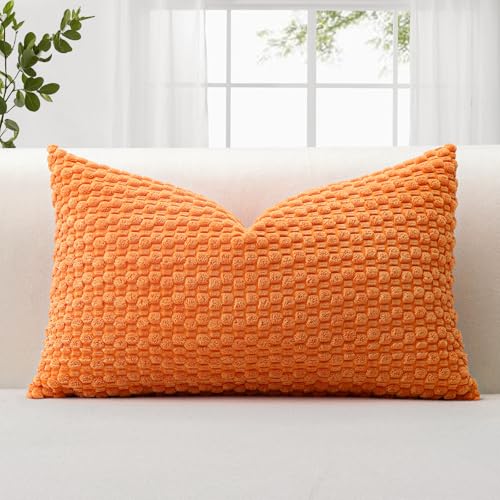 JOTOM 1 Stück Cord Kissenbezüge, 3D Bubble Texture Boho Zierkissenbezug Dekorative Sofakissen Dekokissen Kordsamt Kissenbezug Deko Kissenhülle für Couch Sofa Wohnzimmer (30x50cm, Orange) JOTOM 1 Stück Cord Kissenbezüge, 3D Bubble Texture Boho Zierkissenbezug Dekorative Sofakissen Dekokissen Kordsamt Kissenbezug Deko Kissenhülle für Couch Sofa Wohnzimmer (30x50cm, Orange)