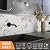 VAOVI Peel and Stick Backsplash Tile,Backsplash Tile for Kitchen Peel and Stick Wall Panels Hexagon Marble Tile(10pcs,White Gold)