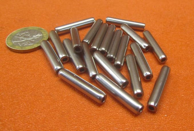 420 Stainless Steel Coiled Spring Pins, 3/16" Diameter x 1.00" Length, 20 pcs.
