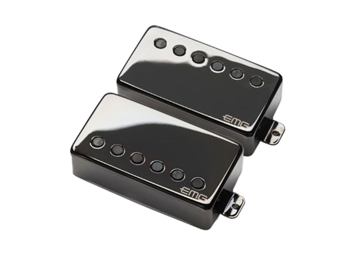 EMG JH James Hetfield Signature Guitar Pickup Set, Black Chrome