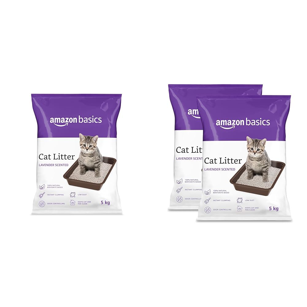 Amazon Basics Scoopable Smart White Bentonite Cat Litter | Lavender Fragrance | Scented Cat Litter |20kg (B0CSD61FPZ) Amazon Price History, Amazon Price Tracker