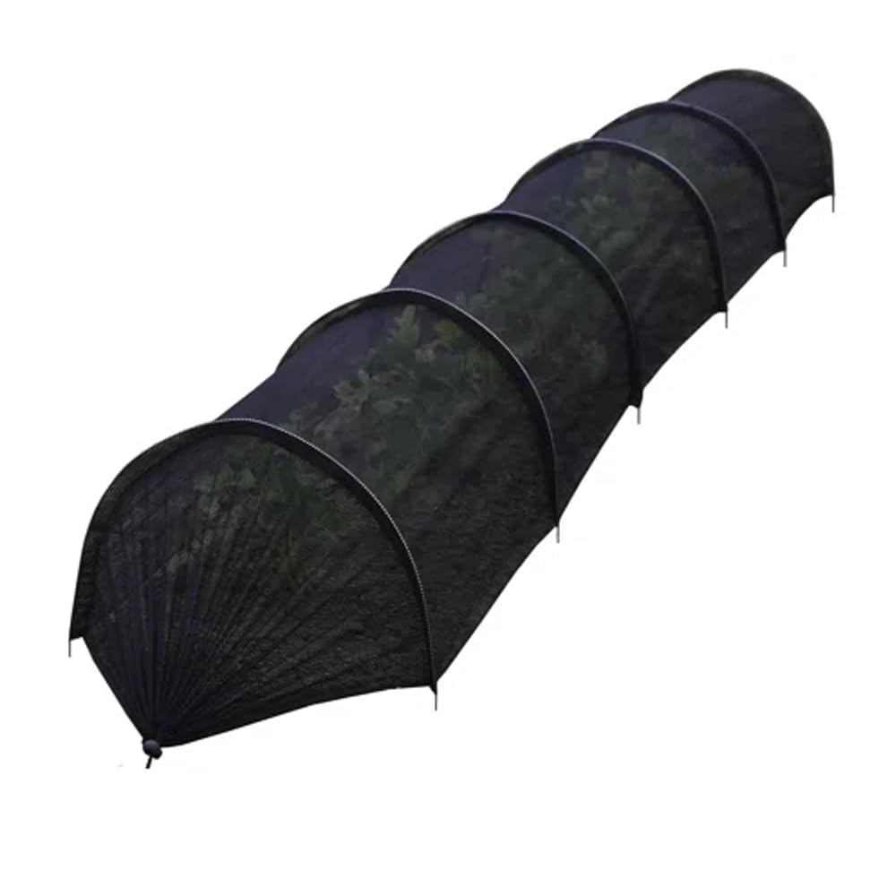 Large Grow Tunnel - 3m x 45cm x 45cm Black Net, Iron Wire and Strong Pegs, Cloche for Growing Vegetables, Protect Plants Against Bird, Slug and Pest Damage, Lightweight, Durable and Easy to Install-image-14