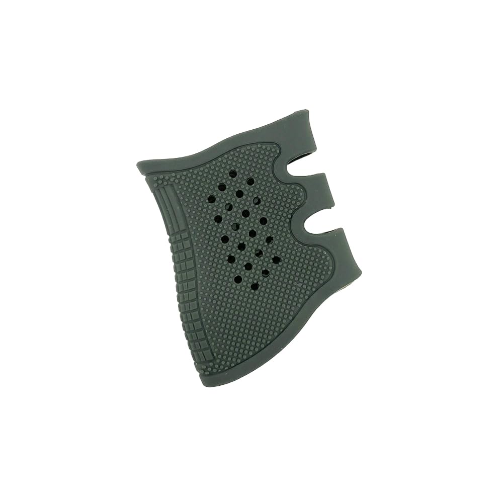 Funda de Empuñadura Ventilada de Goma para Glock 17, 19, 19x, 20, 21, 22, 23, 25, 31, 32, 34, 35, 37, 38, 41, 43x, 44, 45, 48 / AR-15 / Pistolas AK – Accesorio de Goma - 4